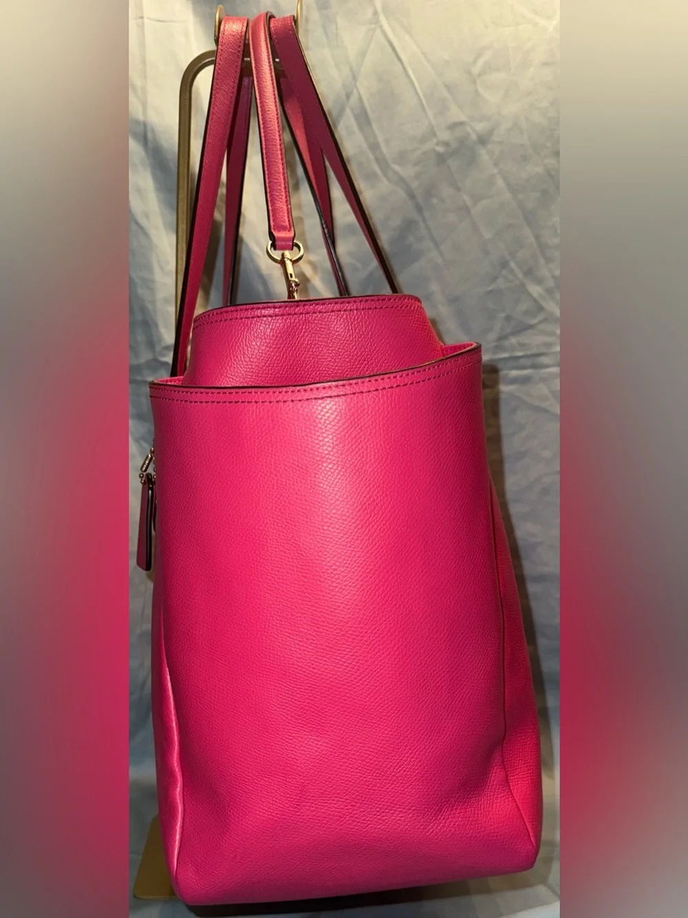 Coach crossgrain leather